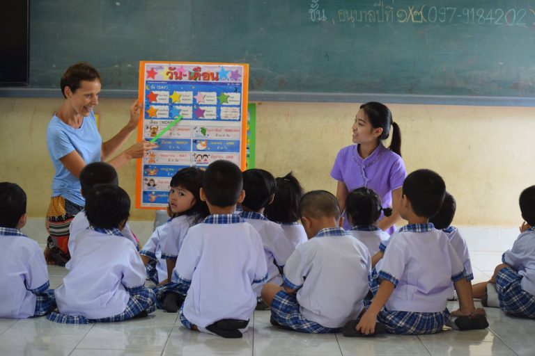 Volunteering at the Paradanusorn School